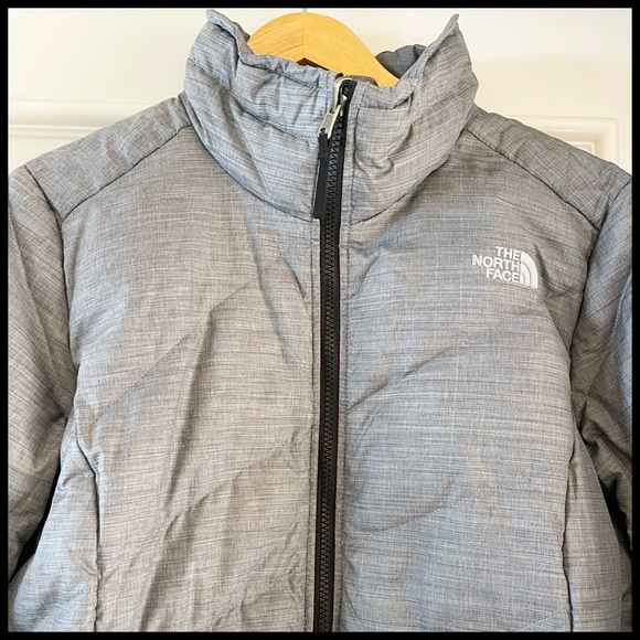 North Face Heather Charcoal Grey Full Zip Jacket. Size L. - Picture 2 of 9